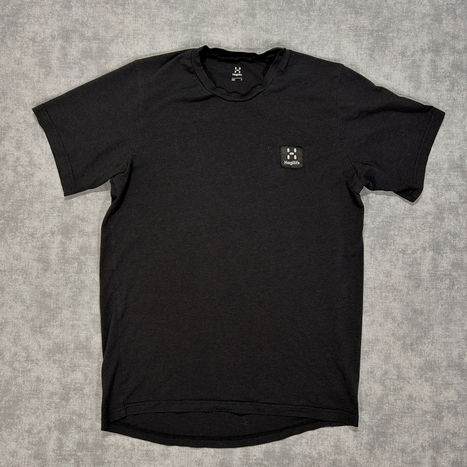 Haglofs black minimalist outdoors hiking lifestyle tshirt mens Small gallery