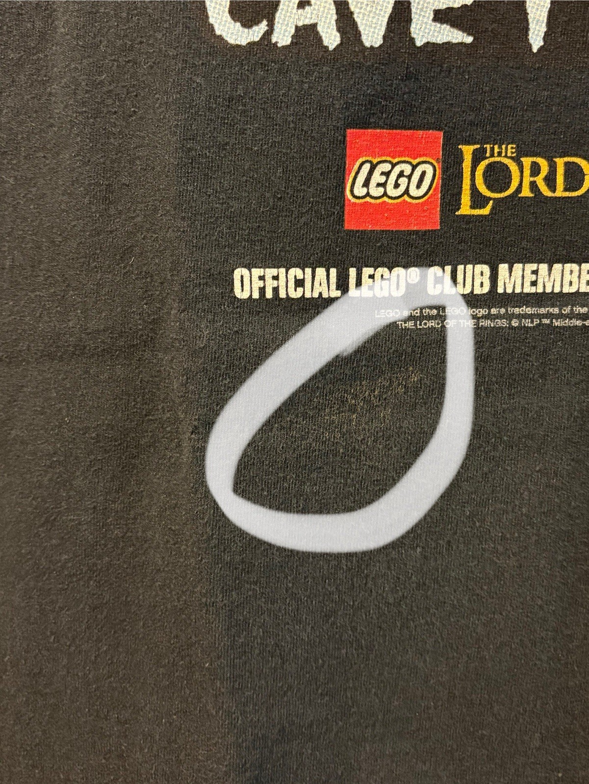 Lego LOTR Watch out for Cave Trolls Club Member T-Shirt Size M Dark Blue 2012 gallery