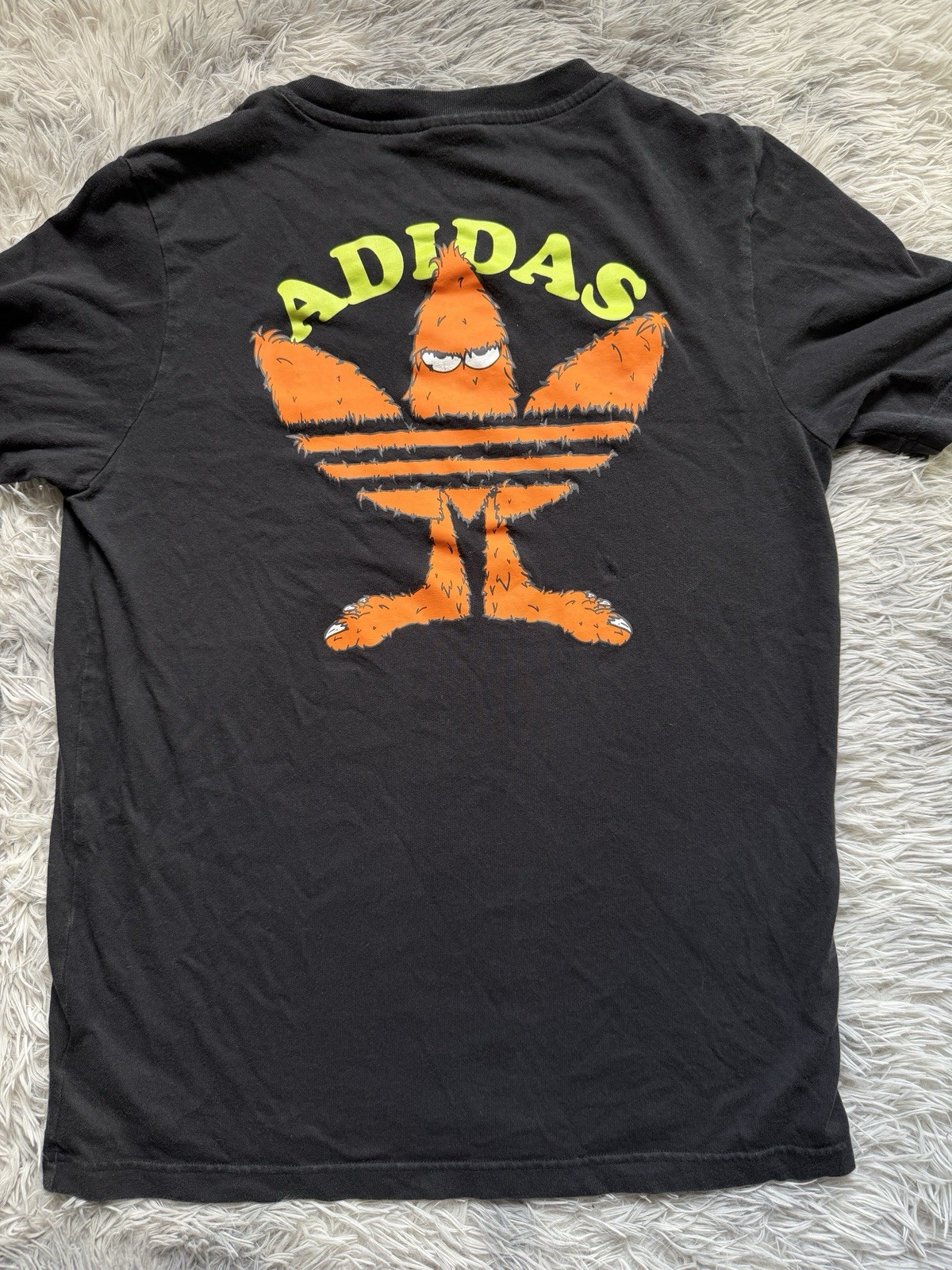 adidas Originals Men's Black FUN Graphic Crew Neck T-Shirt Size S gallery