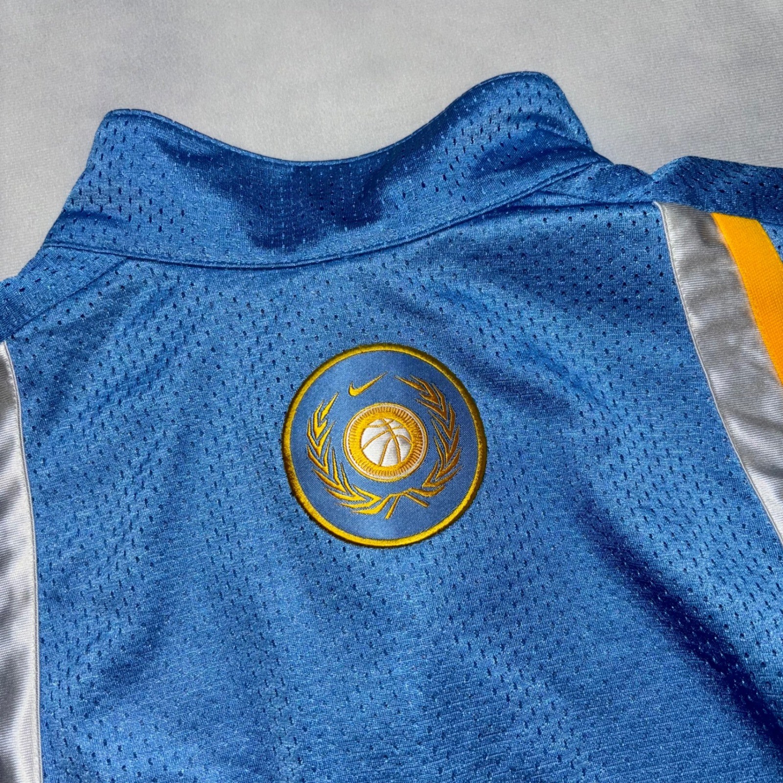 Vintage Nike United Ballers Warm Up Jersey Med Blue Ginobili Shooting Shirt Y2K gallery