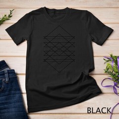 Sacred Geometry Abstract Art Geometric Triangle Lines Design Unisex T-shirt