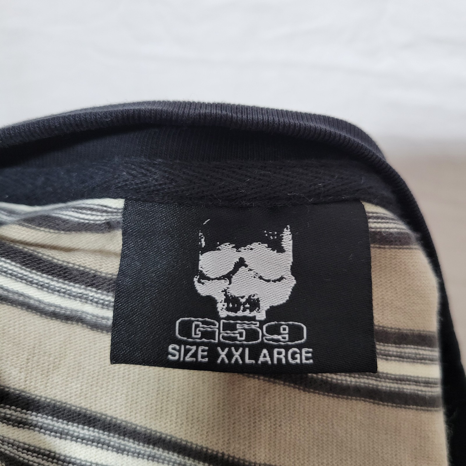 G59 Records Suicideboys Medary Striped Shirt Sz XXL $uicideBoy$ Grey 59 gallery