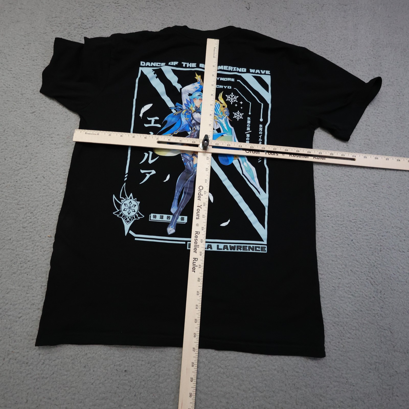 Luminix Eula Lawrence Shirt Mens Large Genshin Impact Anime Graphic Cosplay Tee gallery