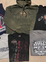 Harley Davidson Motorcycles Shirts Various sizes Lot of 7 FREE BEANIE