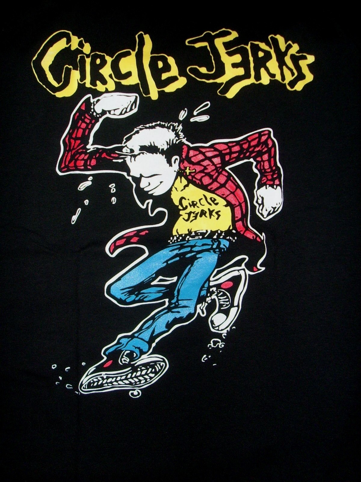 FREE SAME DAY SHIPPING Brand New Classic Punk CIRCLE JERKS SKANKMAN Shirt MEDIUM