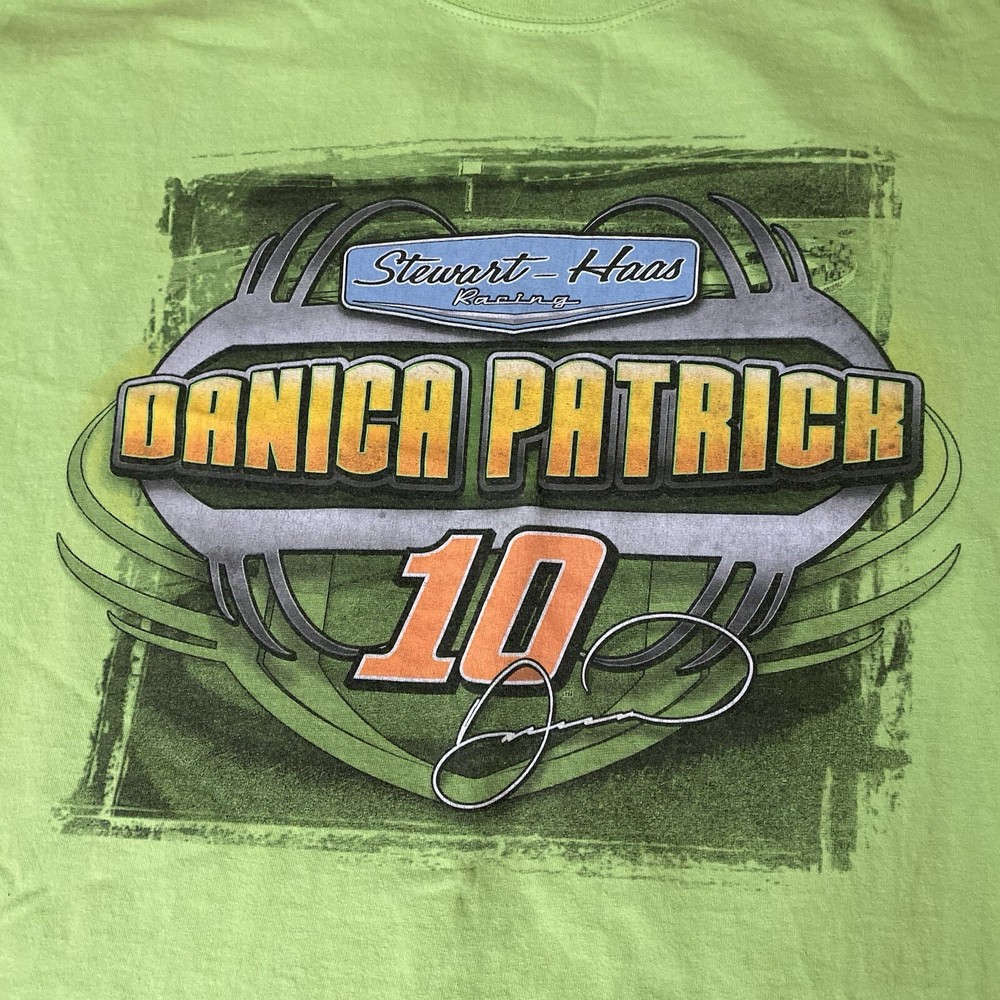 Danica Patrick Green NASCAR Chase Racing T Shirt Mens XL Cars Sports Print Speed