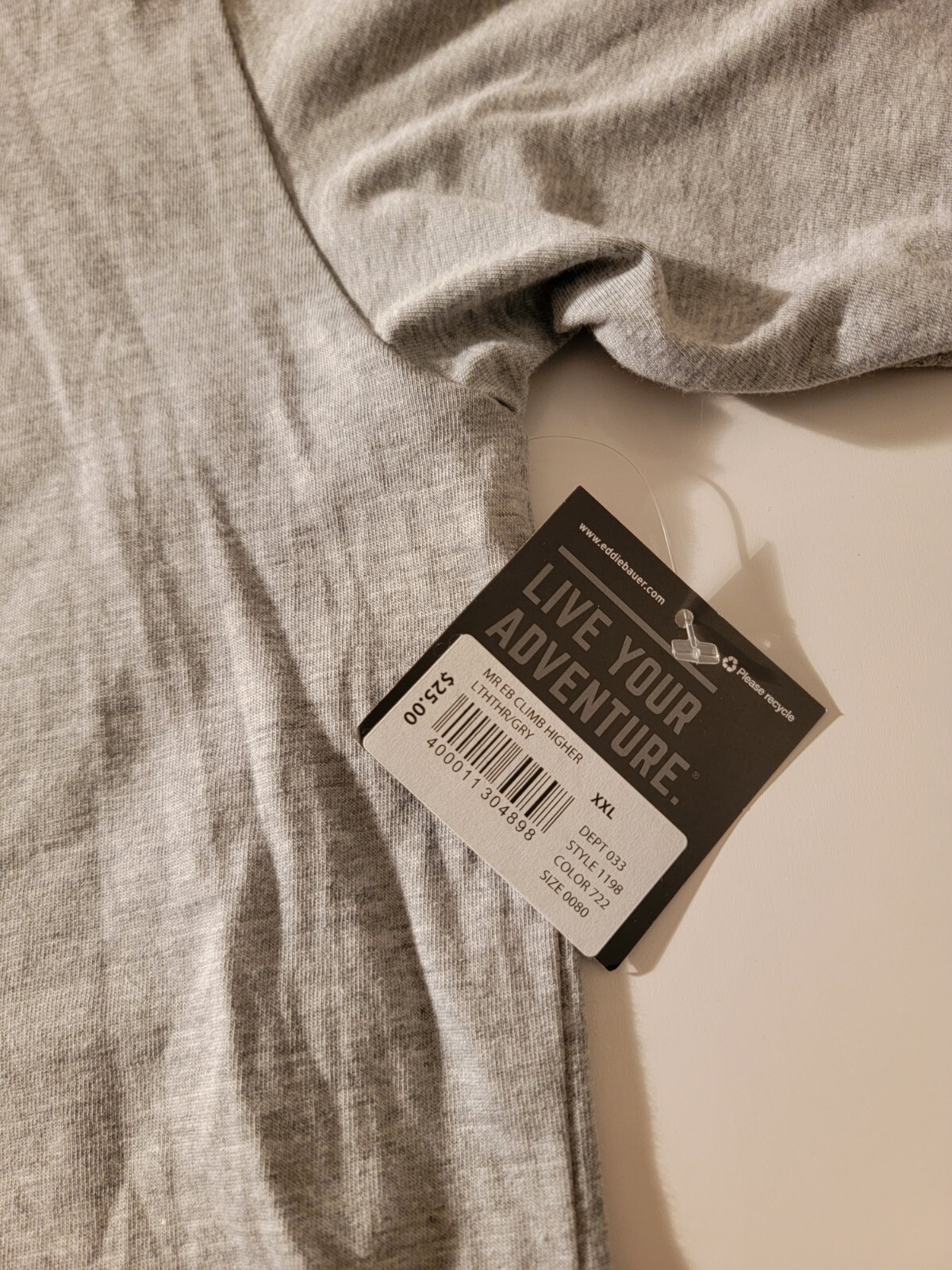 NWT The More You Climb The Higher You Get Eddie Bauer T Shirt 2XL polycotton gallery