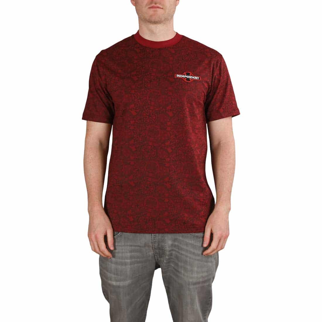 Independent Array S/S T-Shirt – Oxblood