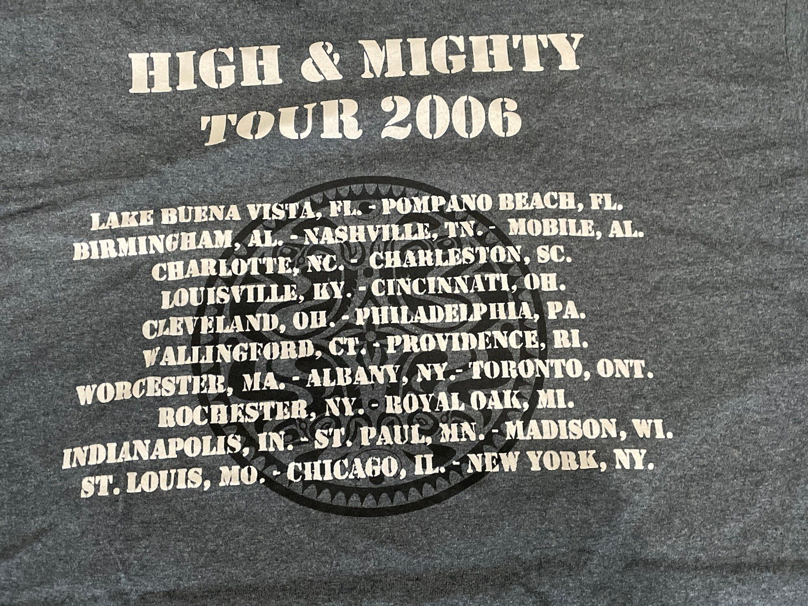 Gov't Mule High & Mighty 2006 Official Tour T-shirt - NEW, UNWORN, Sz Large gallery