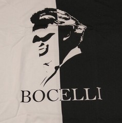Andrea Bocelli 30th Anniversary Black & White BOCELLI T-Shirt ⭐️NEW⭐️