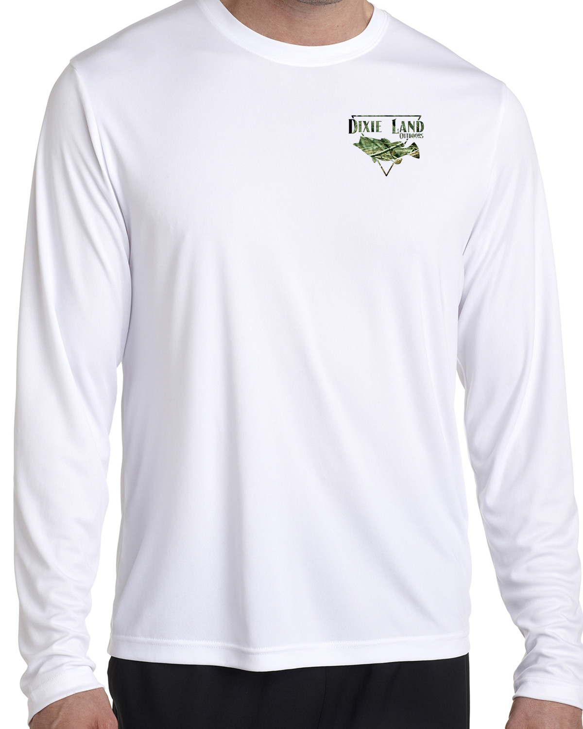 Bass fishing t shirt Microfiber long sleeve 50+ uv poly dixie land outdoors gallery