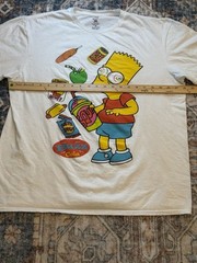 Bart Simpson Squishee KWIK E MART Snacks Tee Shirt XL White
