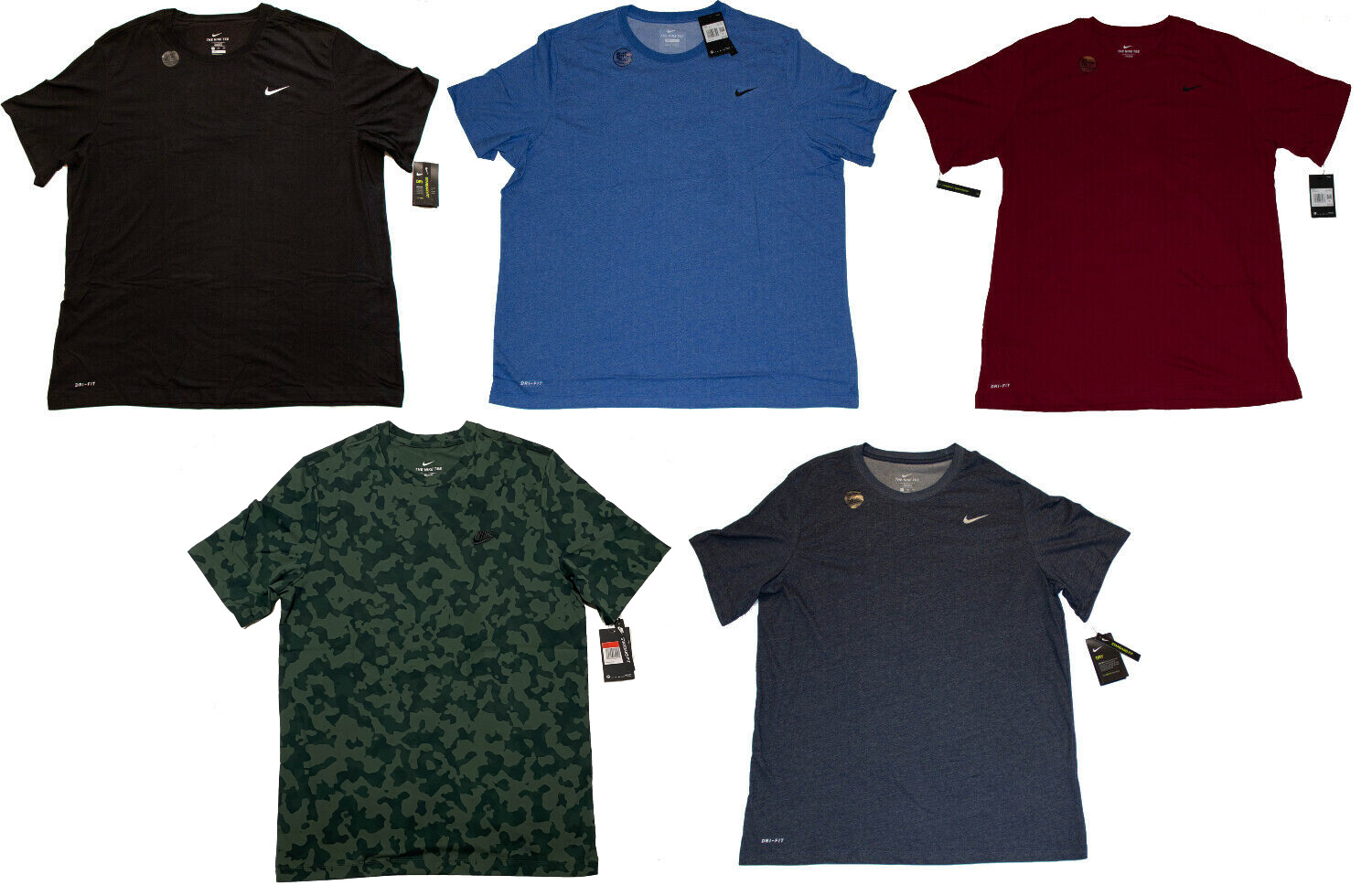 Nike Men's Big & Tall Dri-Fit Crew Neck T-Shirt - 3XL, 4XL, LT, 2XLT, 3XLT - NWT gallery