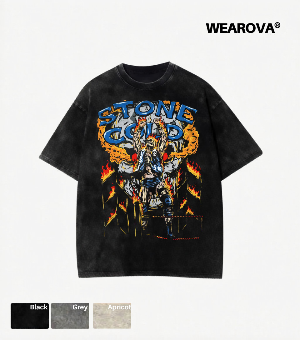 Wearova "Stone Cold" Steve Austin The Texas Rattlesnake Wash WWE T-shirt gallery