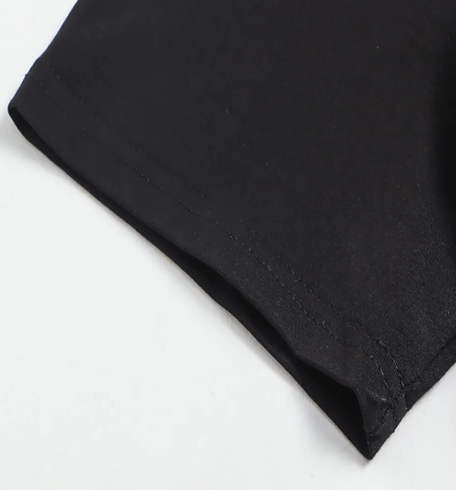 New Men Fashion V-Neck Diamond Rhinestones Bear Luxury Black T-Shirt gallery