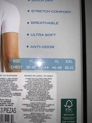 3 pk 32* COOL CREW NECK Short sleeve Black / White under shirt Q-Dry Anti Odor +
