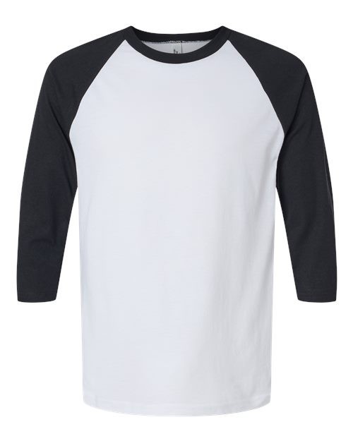 Unisex CVC Three-Quarter Sleeve Tee – American Apparel 2003CVC