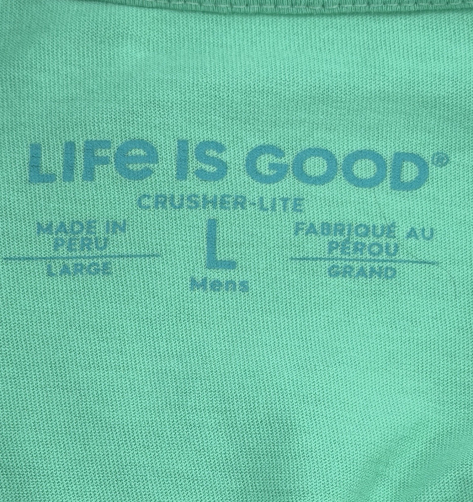 Life Is Good Shirt Mens Large Aqua Long Sleeve Crusher Lite Tee Turtle gallery
