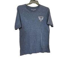 Travis Mathew Gray Palm Tree Graphic Print Cotton T-Shirt Crew Neck Size M
