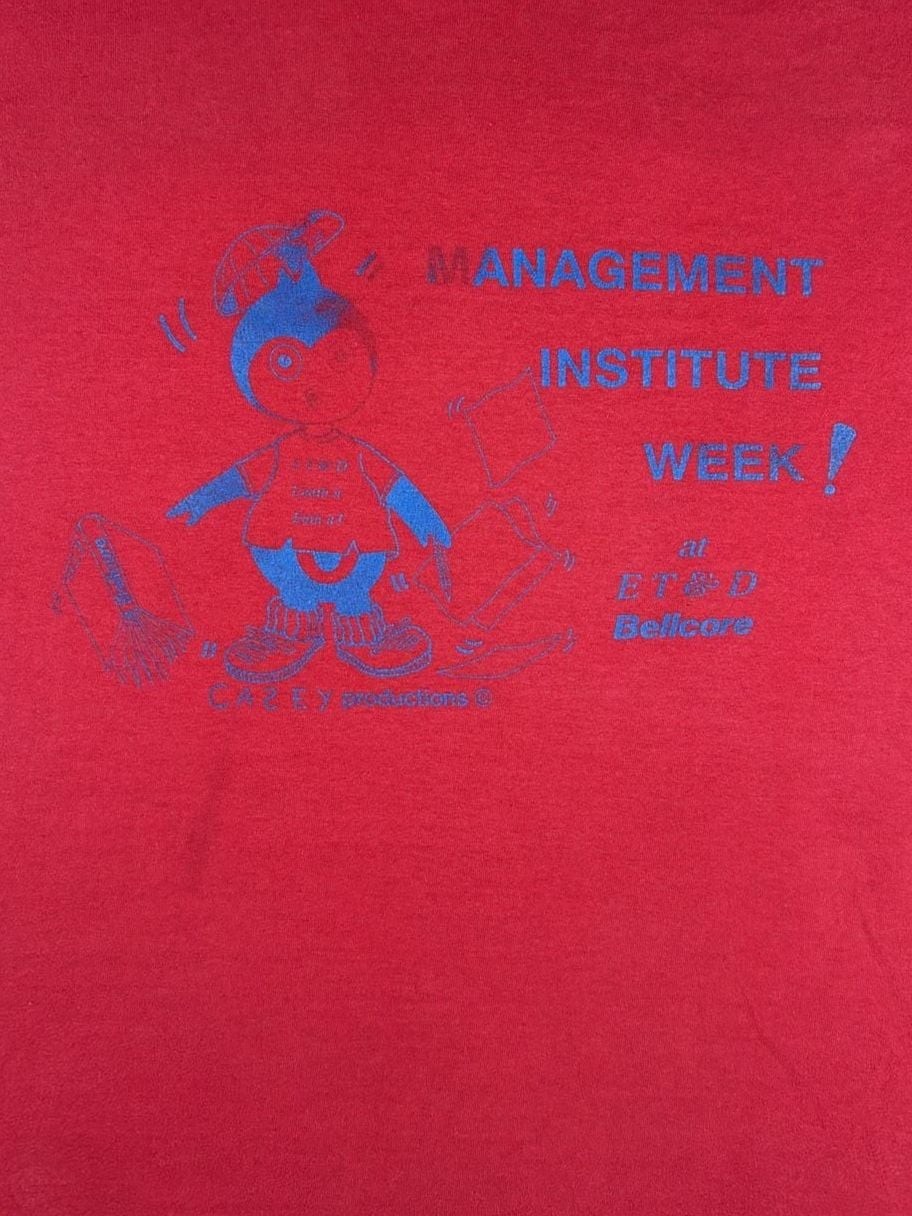 Vintage 90s Bellcore Management Institute Week Single Stitch Graphic T-Shirt gallery