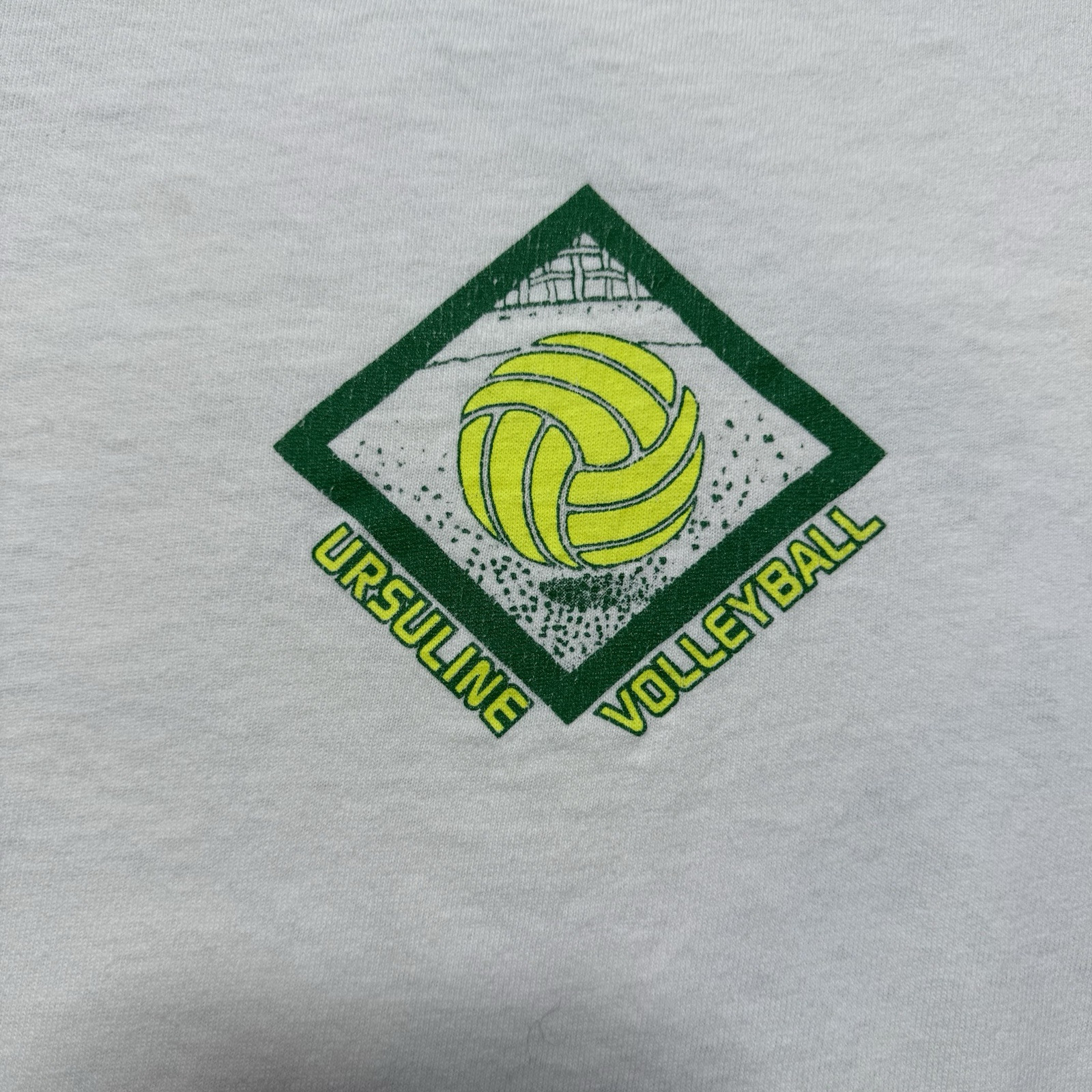 Vintage 80s 90s Ursuline Beach Volleyball Tournament Sports Shirt Size Large gallery