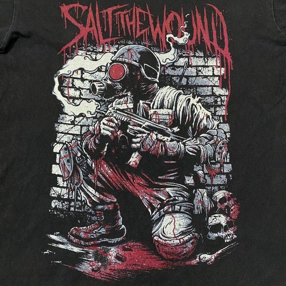 New Popular Salt the Wound Black T-Shirt Cotton Full Size