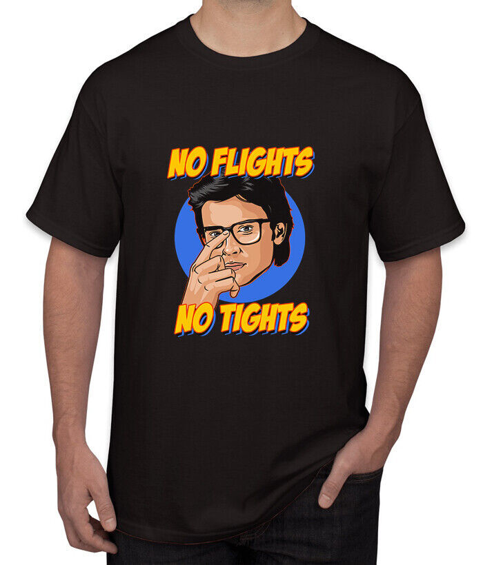 Tom Welling’s No Flights, No Tights Men’s Tee Shirt S to 5XL