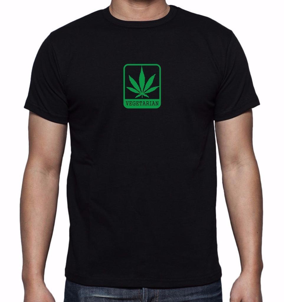 NEW MEN PRINTED VEGETARIAN WEED MARIJUANA ADDICTED FUNNY GRAPHIC DESIGN T-Shirts gallery