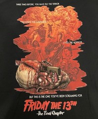 Friday The 13th The Final Chapter Large T Shirt- See Photos. Jason Voorhees