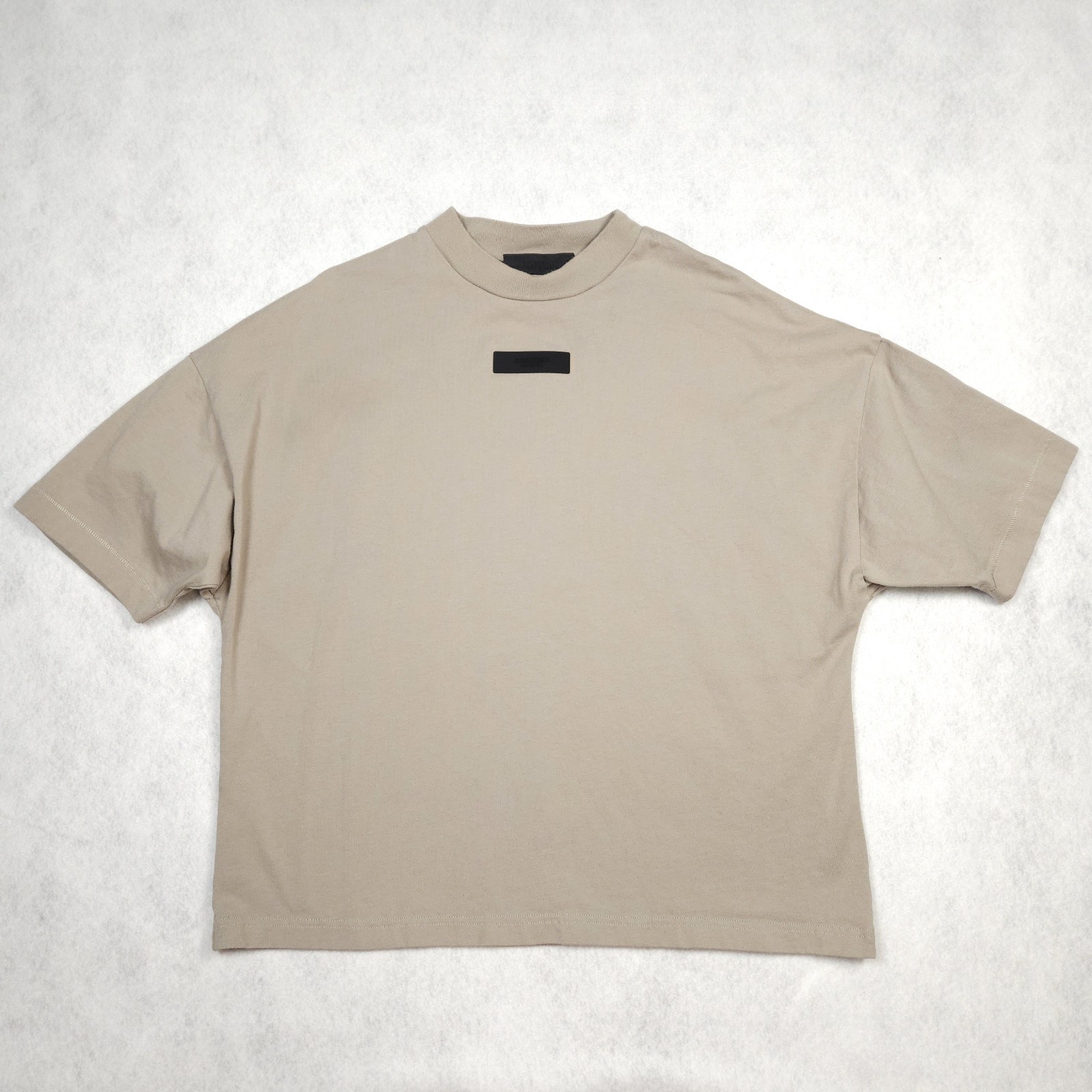 Mens Medium Fear Of God Essentials Crewneck Shirt Beige Oversized Streetwear gallery