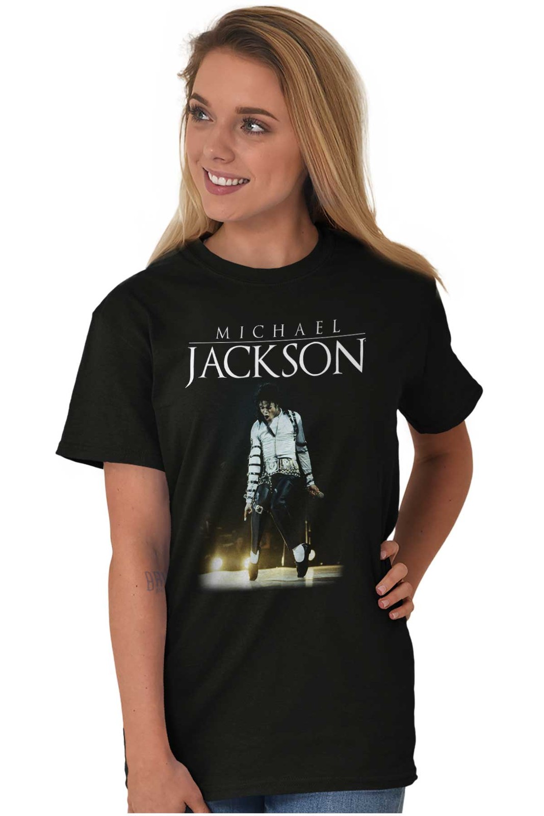 Michael Jackson Bad Tour Toe Stand Dance Womens or Mens Crewneck T Shirt Tee gallery