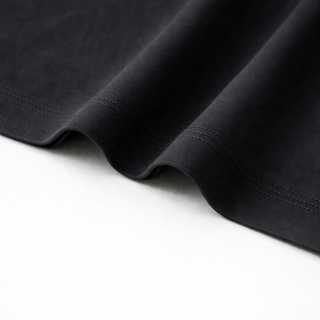 Men's Minimalist Black & Red colorblock T-Shirt with "BLACK" print gallery