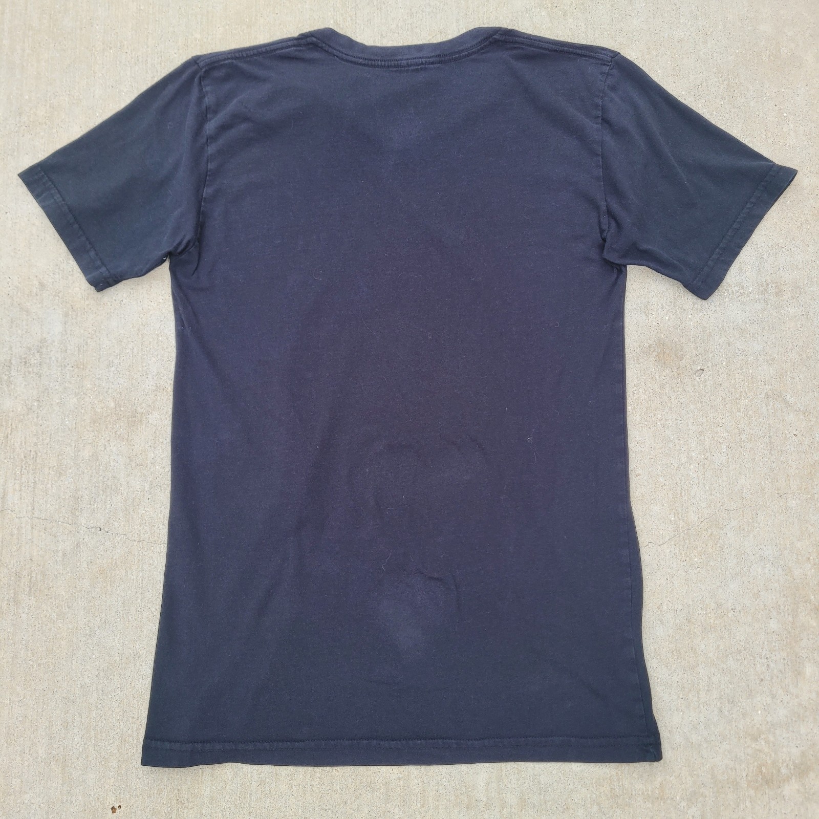 Y2K Oneill Mens V Neck T-Shirt Black Medium Short Sleeve Crew Neck Surf Wear gallery