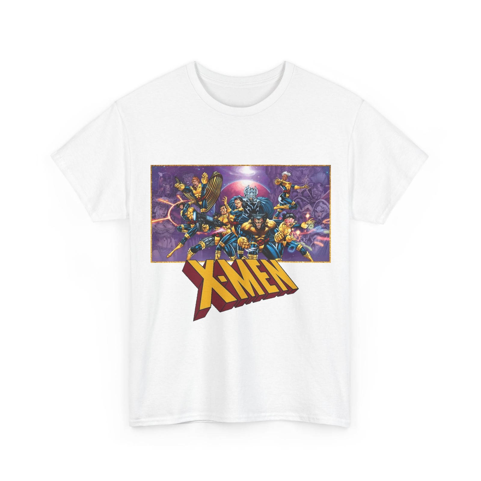 X-Men T-Shirt Marvel Comics Jim Lee Art Wolverine Storm Gambit Vintage-Style Tee gallery