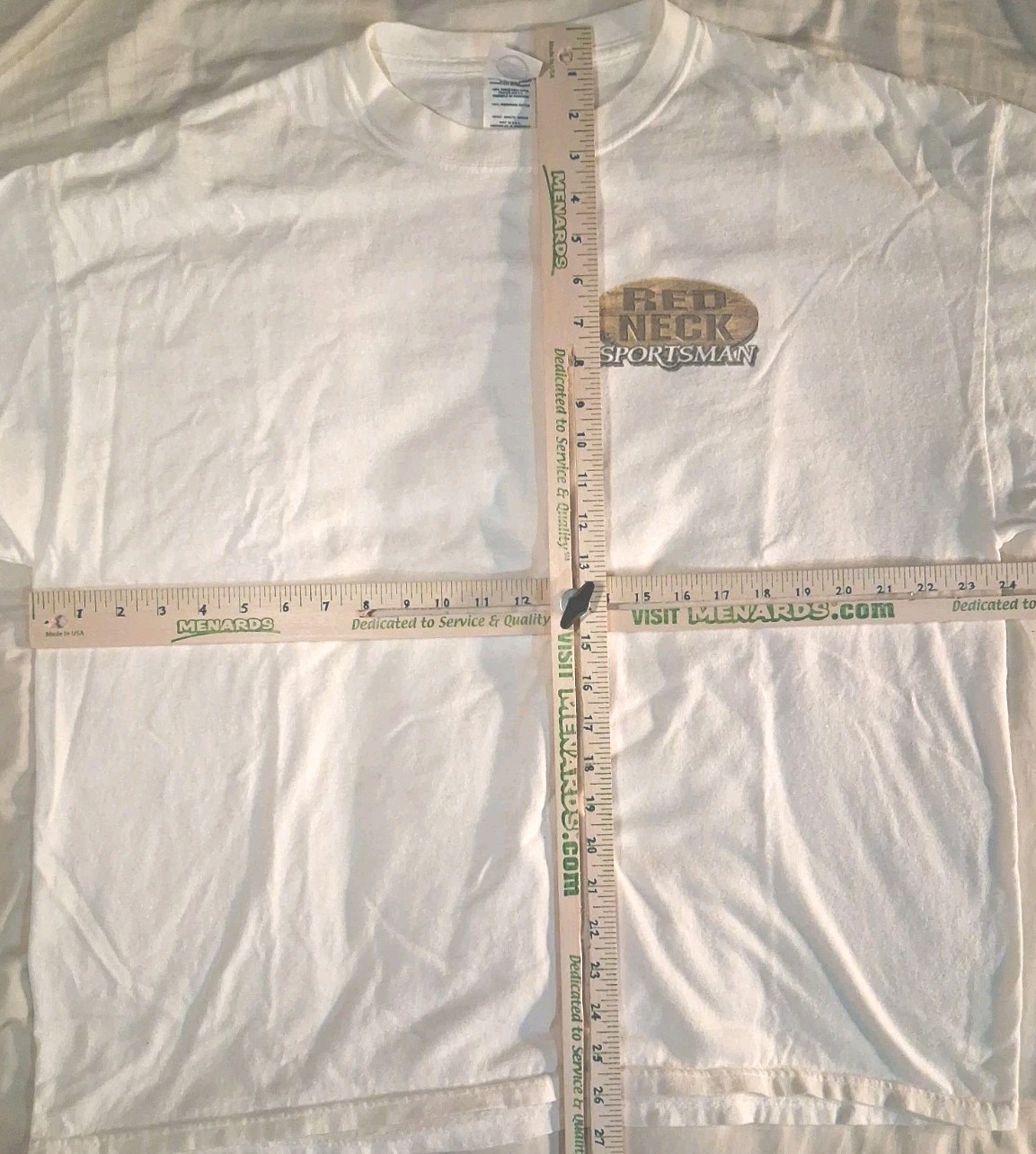 Delta Magnum Weight Funny Vintage 90s White Redneck Sportsman Shirt Size XL gallery