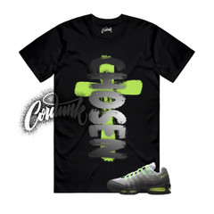 Air Max 95 Big Bubble Neon Black Yellow Cool Grey 2025 T Shirt Match CHOSEN