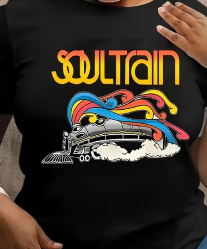 T-Shirt featuring Soul Train in Retro Colorful Gradient Print gallery
