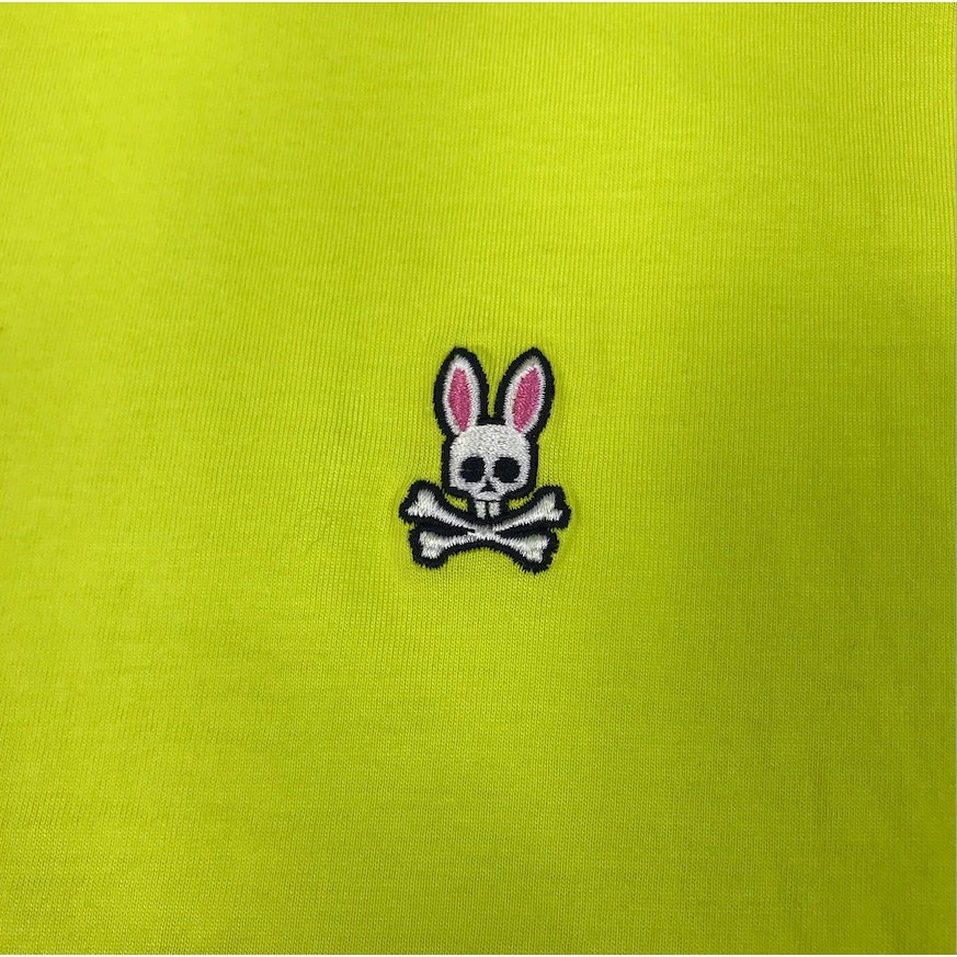 PSYCHO BUNNY Pima Cotton Classic Crewneck T-Shirt Men 7 (XL) Lime Everyday Boho gallery