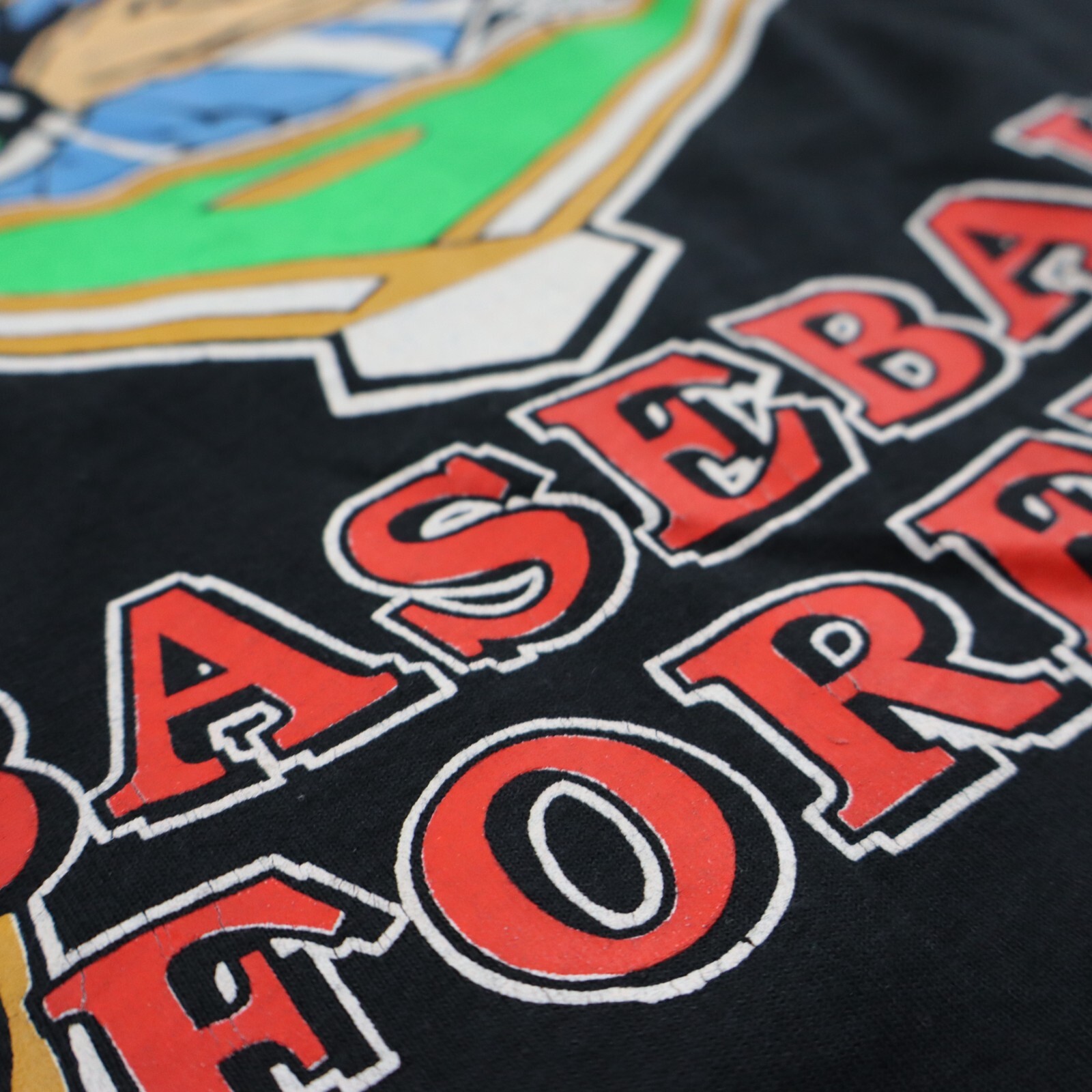 Vtg 90s Baseball Forever T-Shirt XL L USA Made Screen Stars Single Stitch Tee gallery