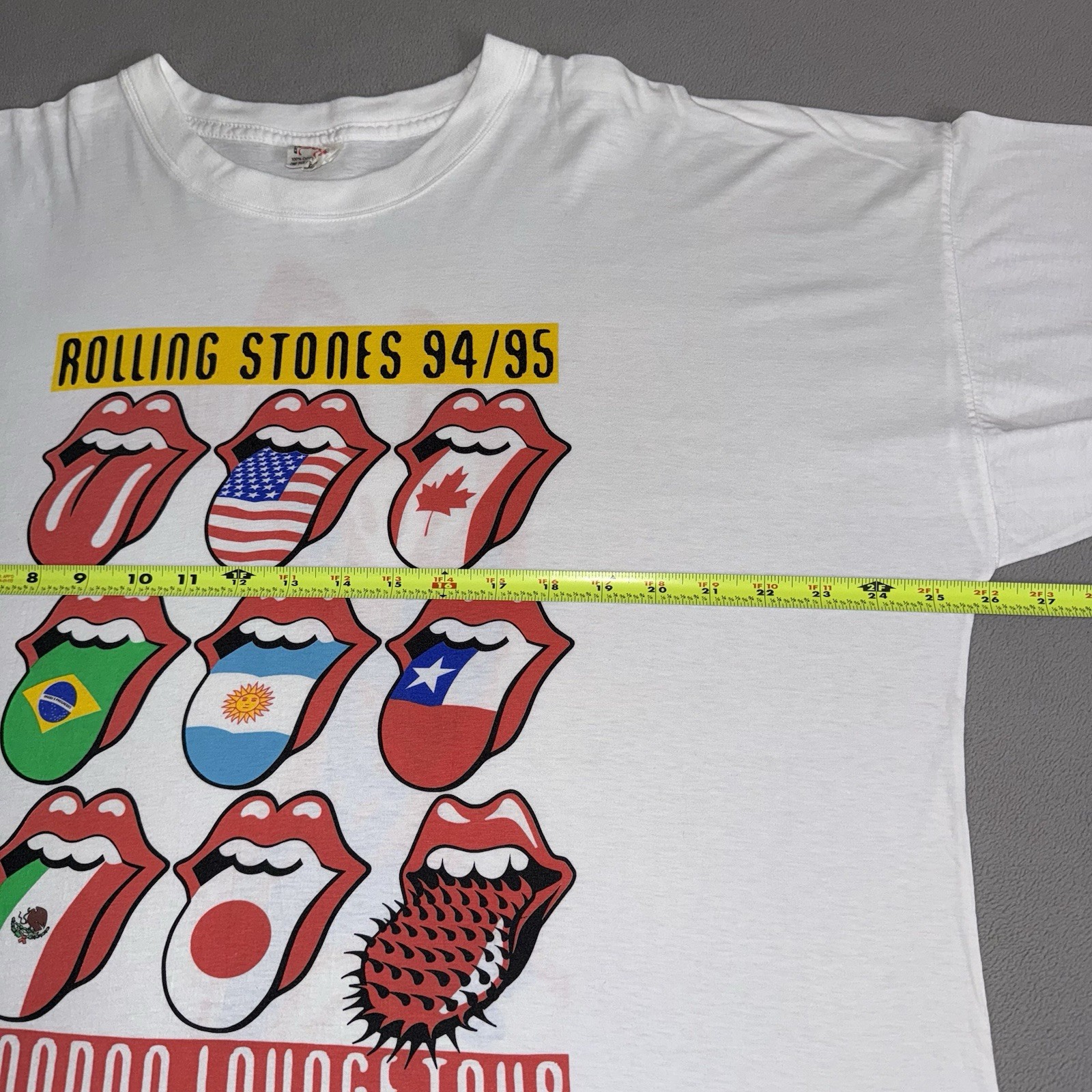 Vintage Rolling Stones 1994-1995 Voodoo Lounge World Tour T-shirt XL Rock Music gallery