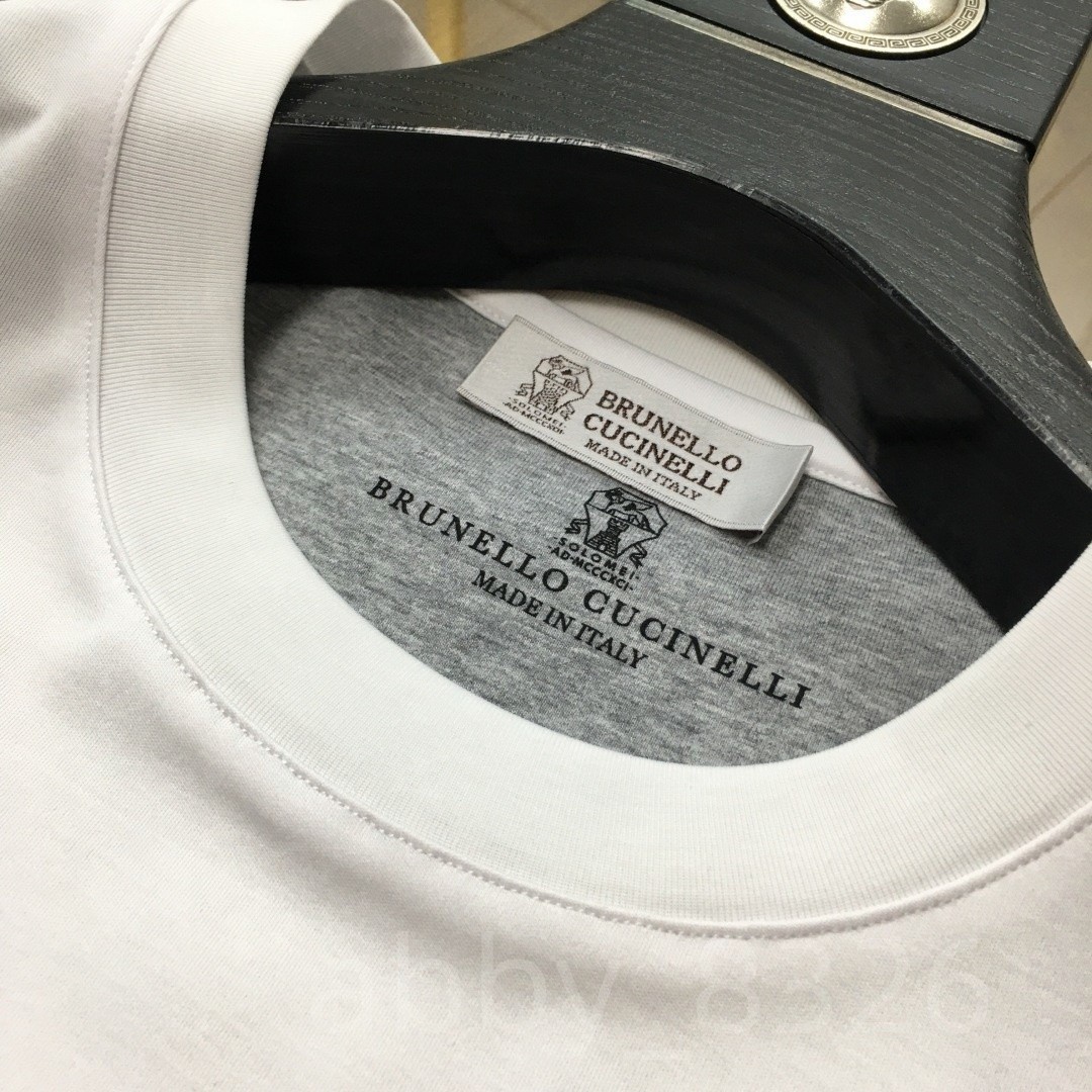Brunello Cucinelli Regular Classic Casual Men's Crew Neck Short Sleeve T-Shirt gallery