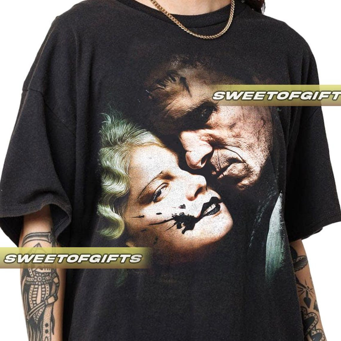 The Bride! Gothic Horror Movie T-Shirt –Jessie Buckley & Christian Bale Film Tee