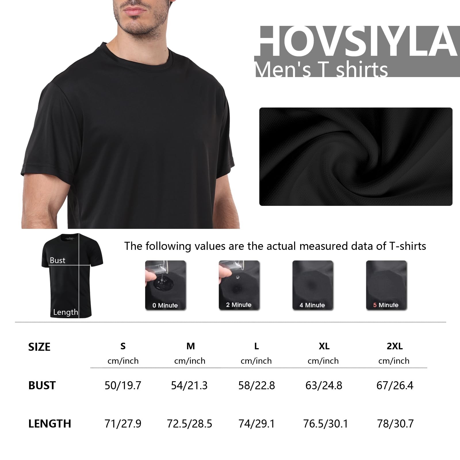 5 Pack Workout Shirts for Men Athletic Running Gym Quick Dry Short Sleeve Per... gallery