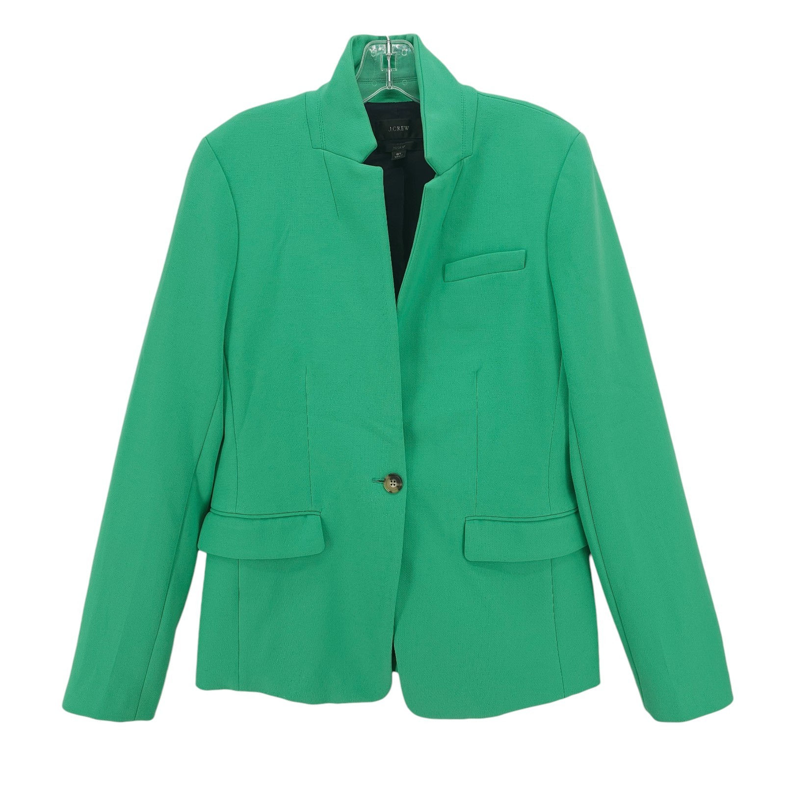 J CREW Regent Blazer Four Season Stretch Green Size 8T 8 Tall