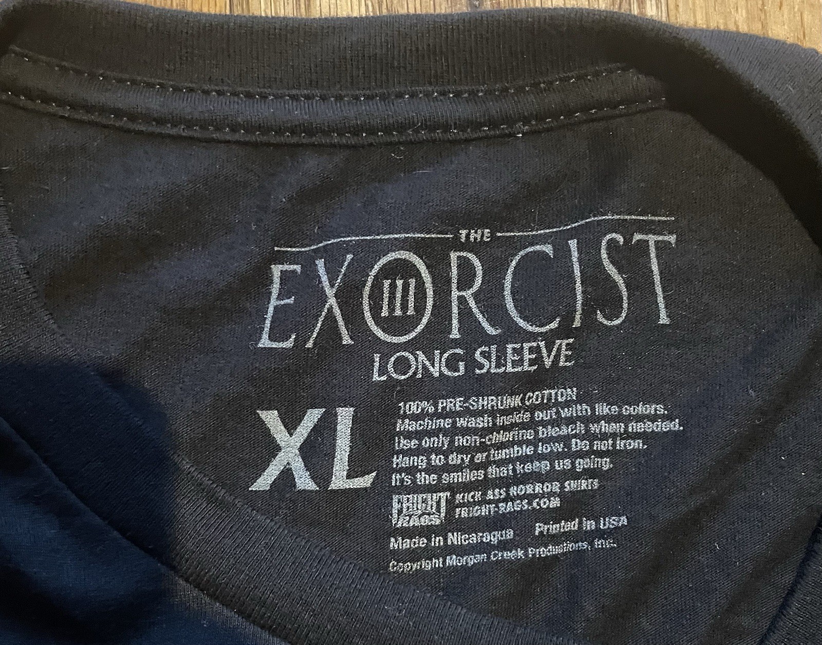 Fright Rags The Exorcist III Long Sleeve Shirt XL Rare Horror Movie gallery