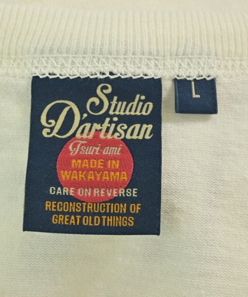 STUDIO D'ARTISAN T-shirts/Cut & Sewns White L 2200678351062 gallery
