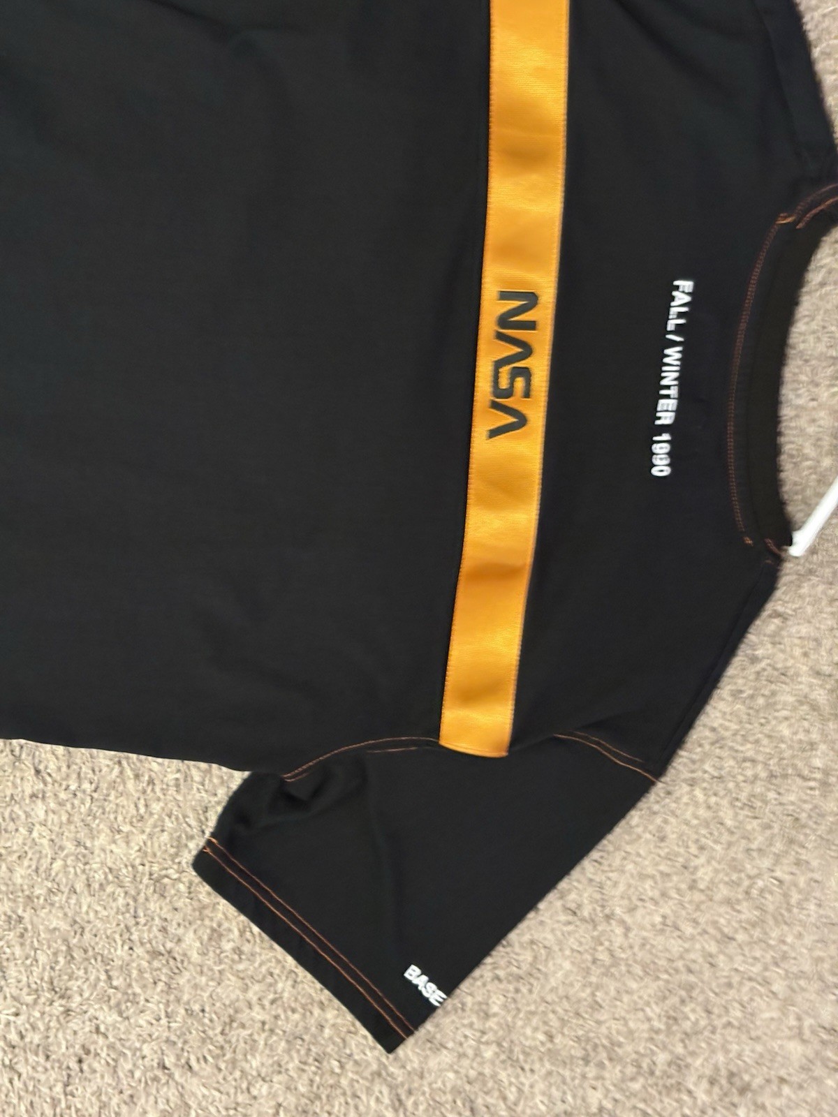 Heron Preston T-Shirt Mens Large Black NASA Base Layer Fall/Winter 1990 gallery