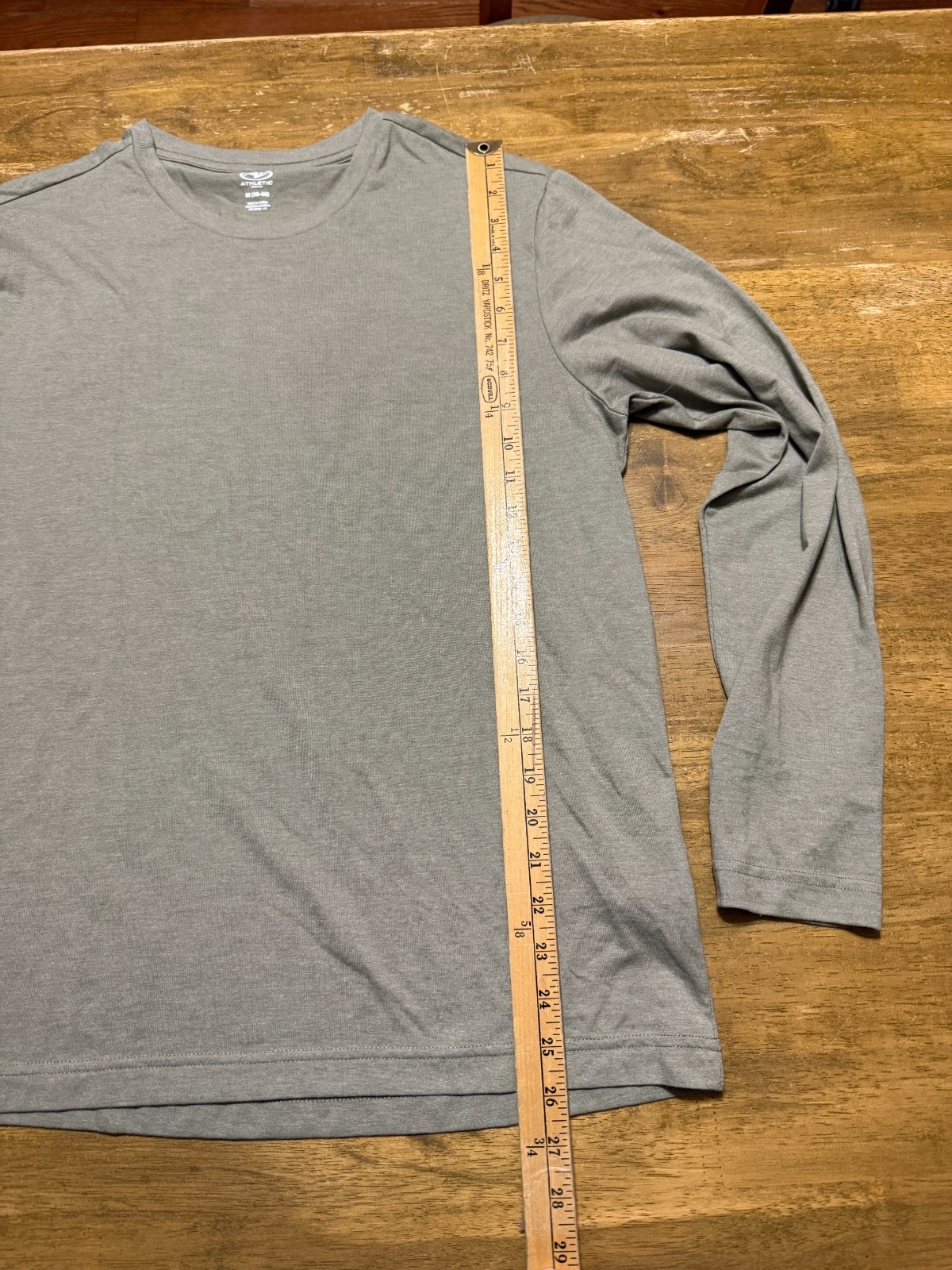 Athletic Works Shirt, Men's Size Medium, Green, Long Sleeve, Crew Neck gallery