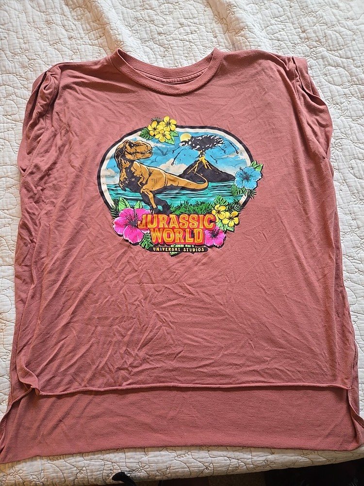Unversal Studios Jurassic World Womans Muscle Tank