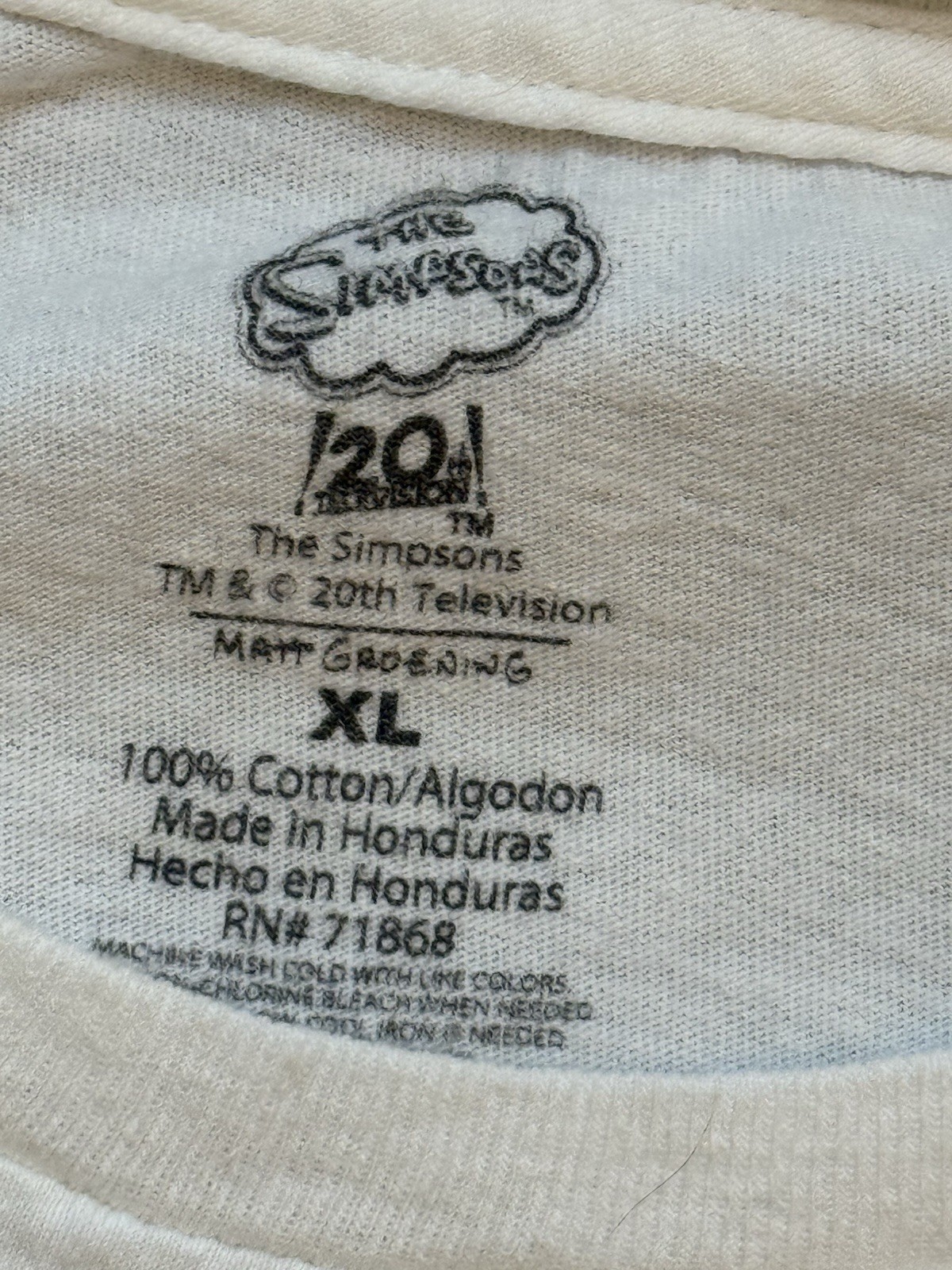 Bart Simpson Squishee KWIK E MART Snacks Tee Shirt XL White gallery